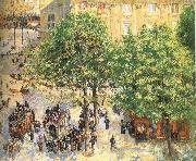 Paris spring sunshine streetscape, Camille Pissarro